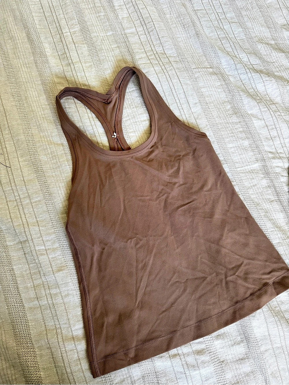 Lululemon Cool Racerback Brown Athletic Tank Top